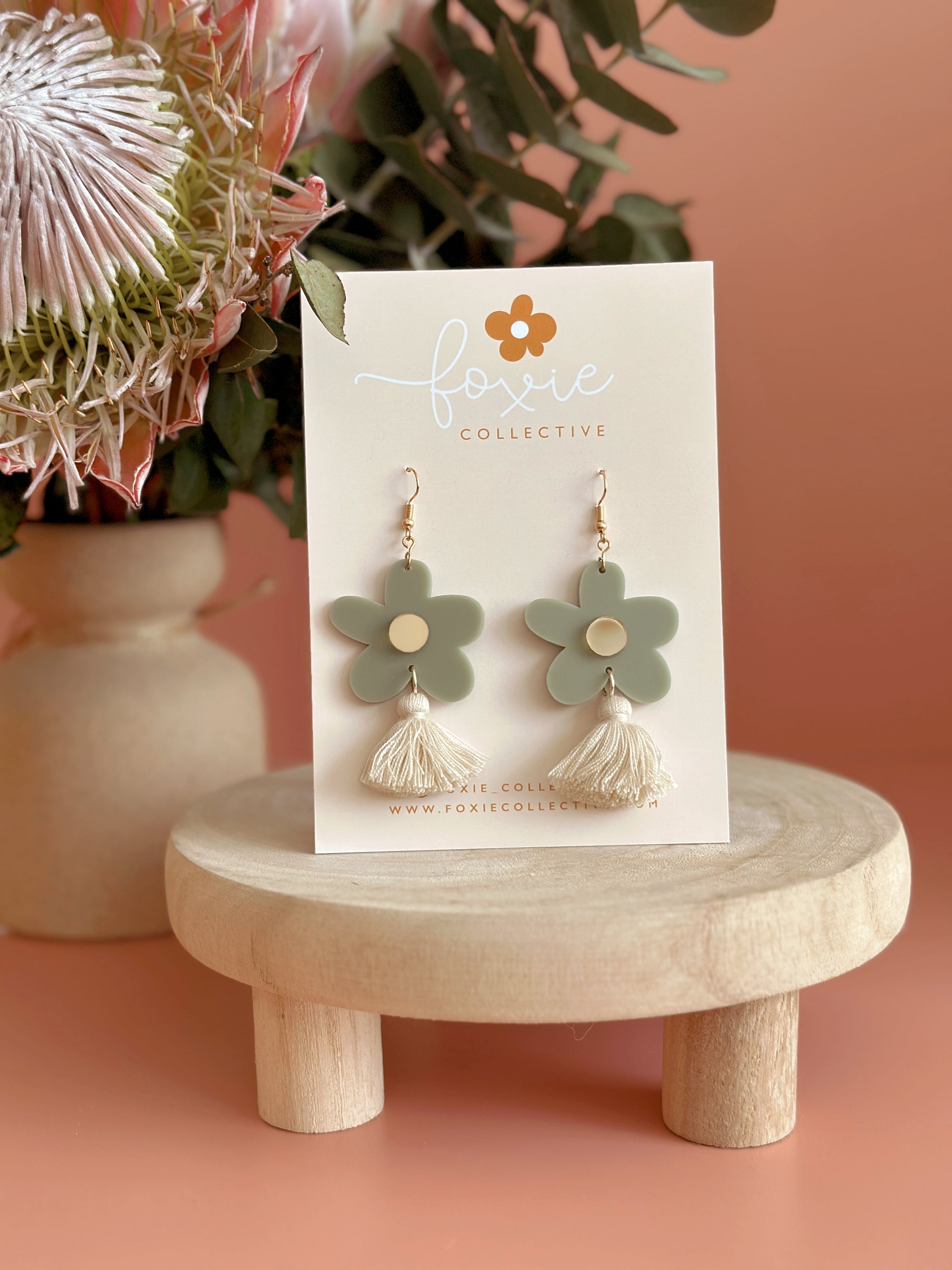 Bella Tassel Dangles | Sage + Linen