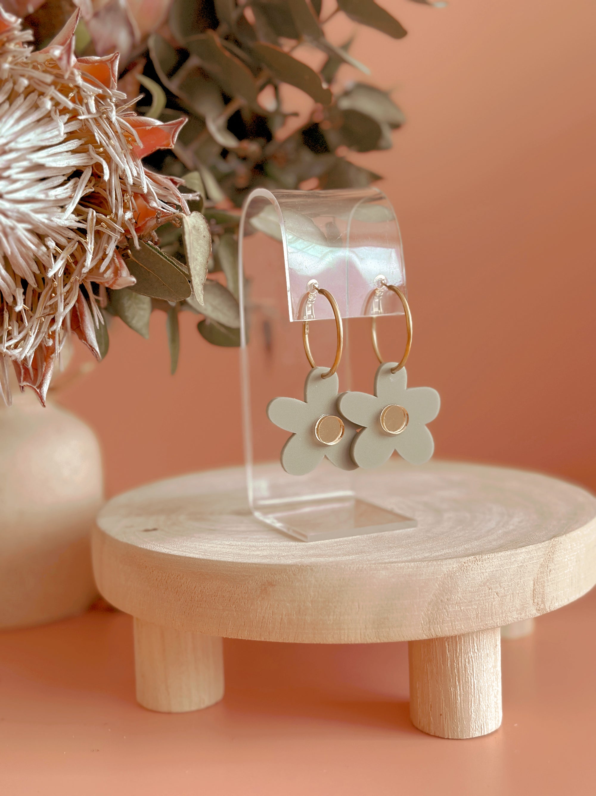 Bella Hoops | Sage + Gold