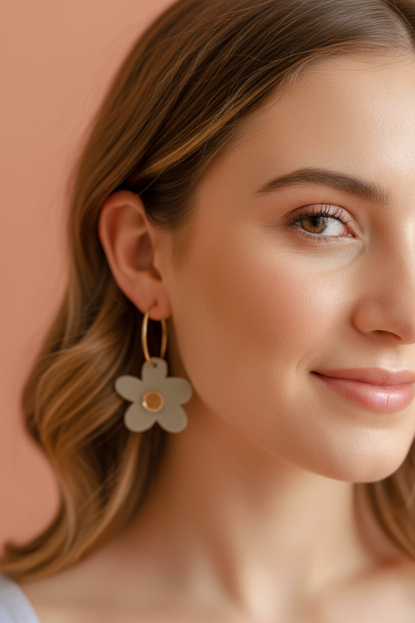 Bella Hoops | Sage + Gold
