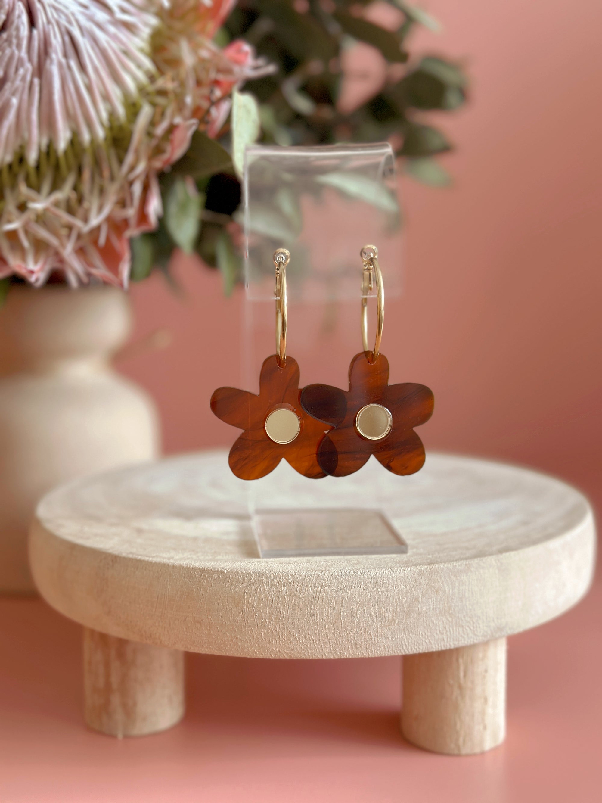 Bella Hoops | Tort + Gold | WHOLESALE