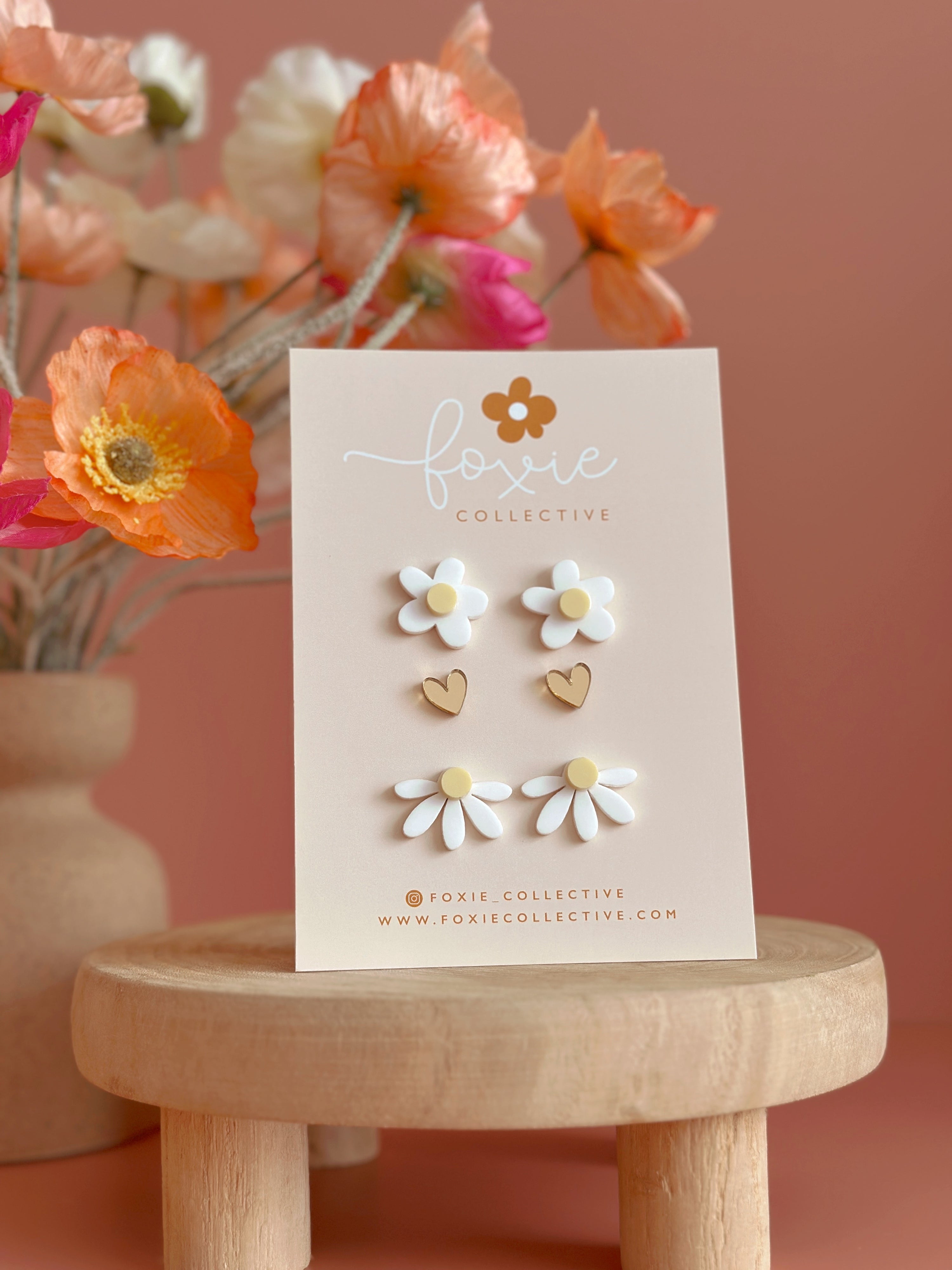 Stud Pack Trio | White + Yellow