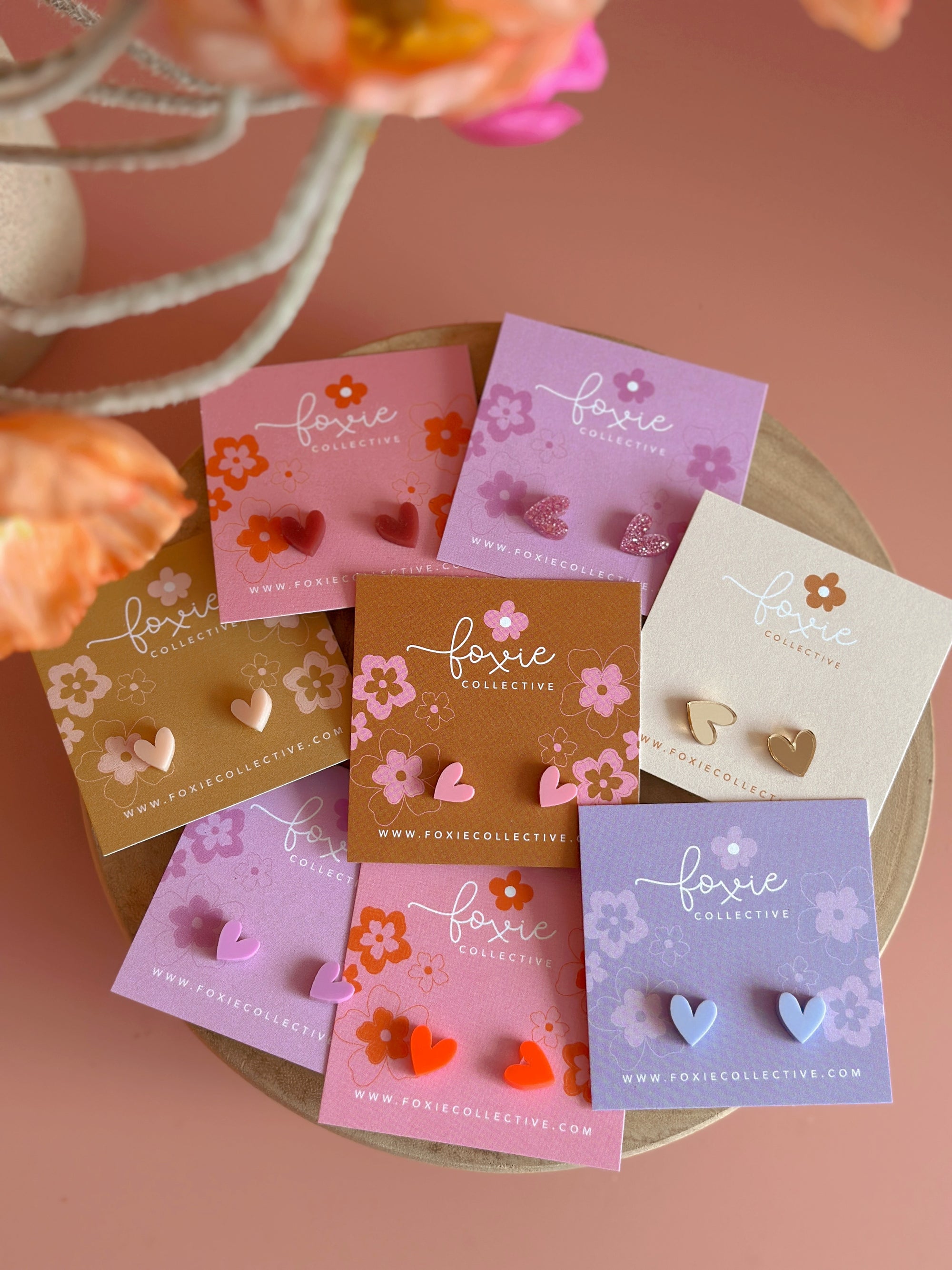Heart Studs | Select colour
