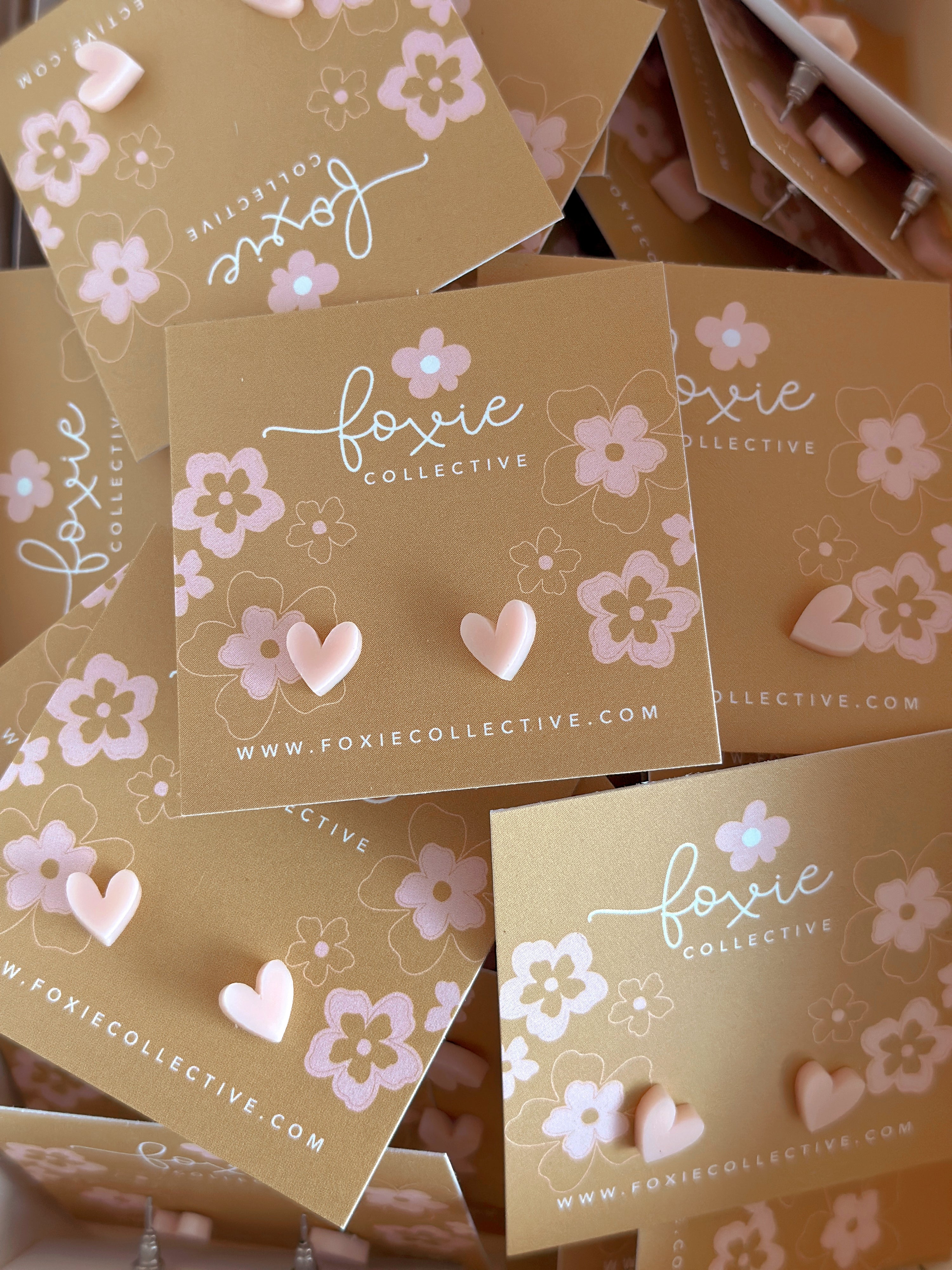 Heart Studs | Select colour