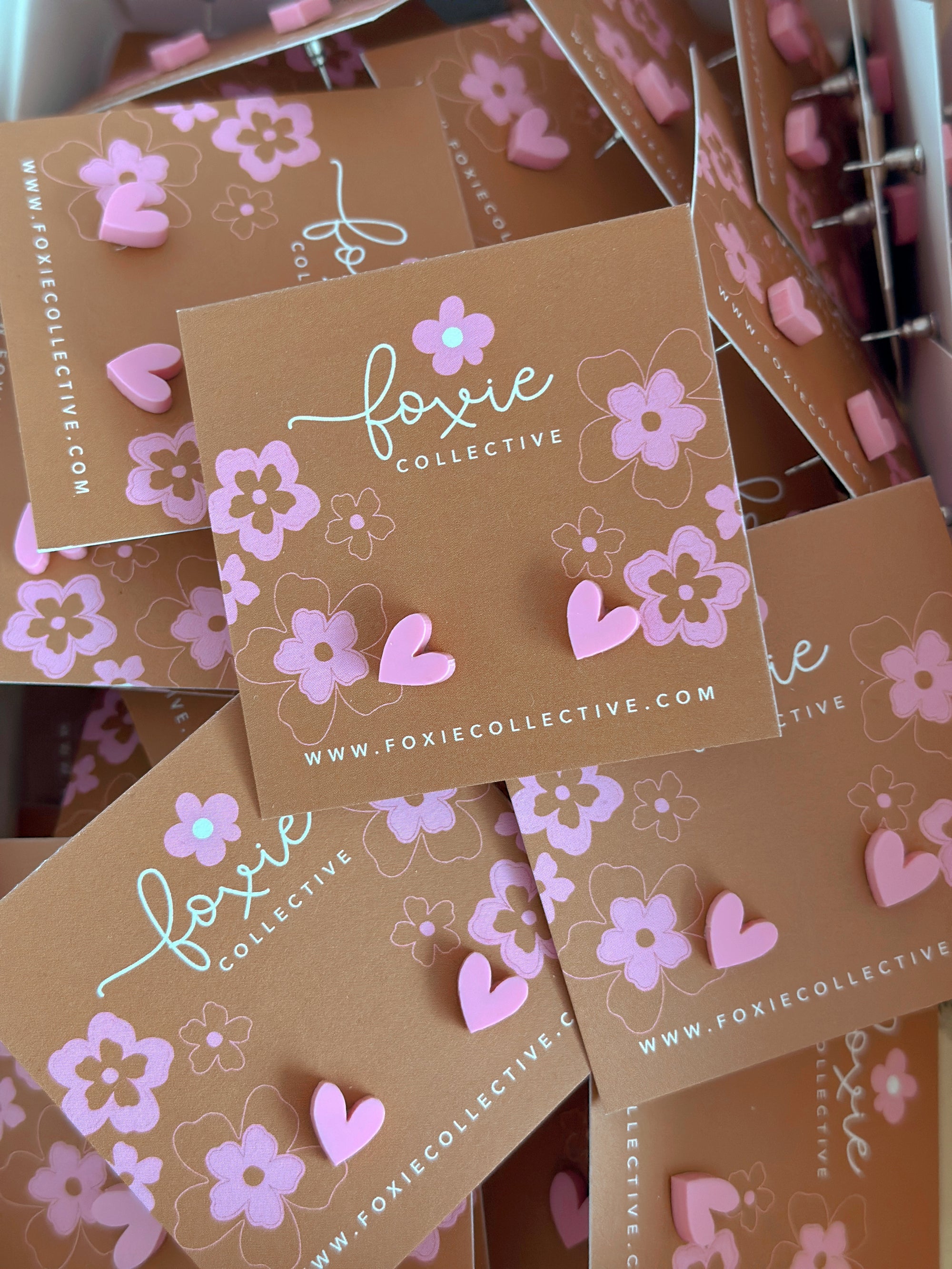 Heart Studs | Select colour
