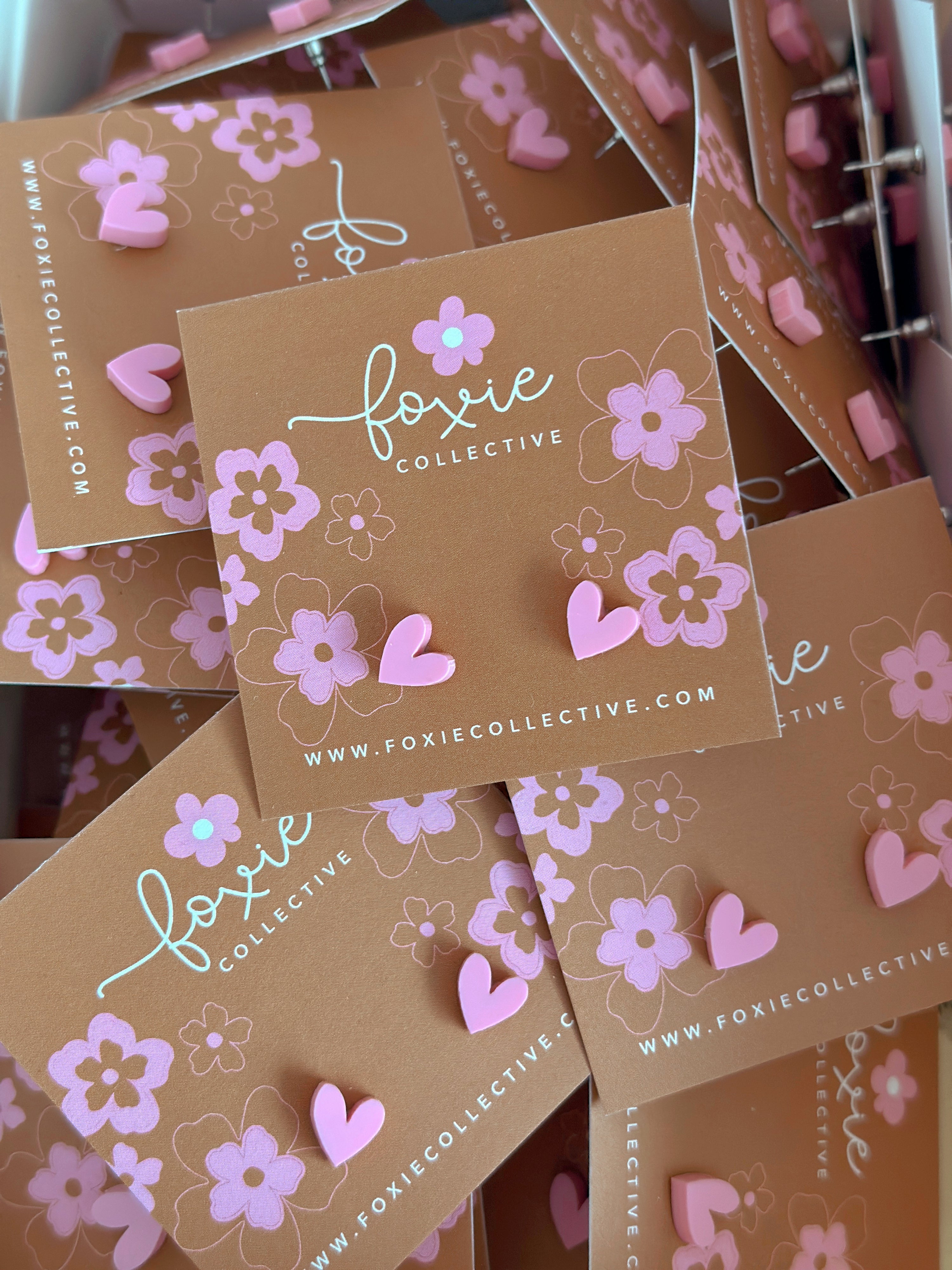 Heart Studs | Select colour