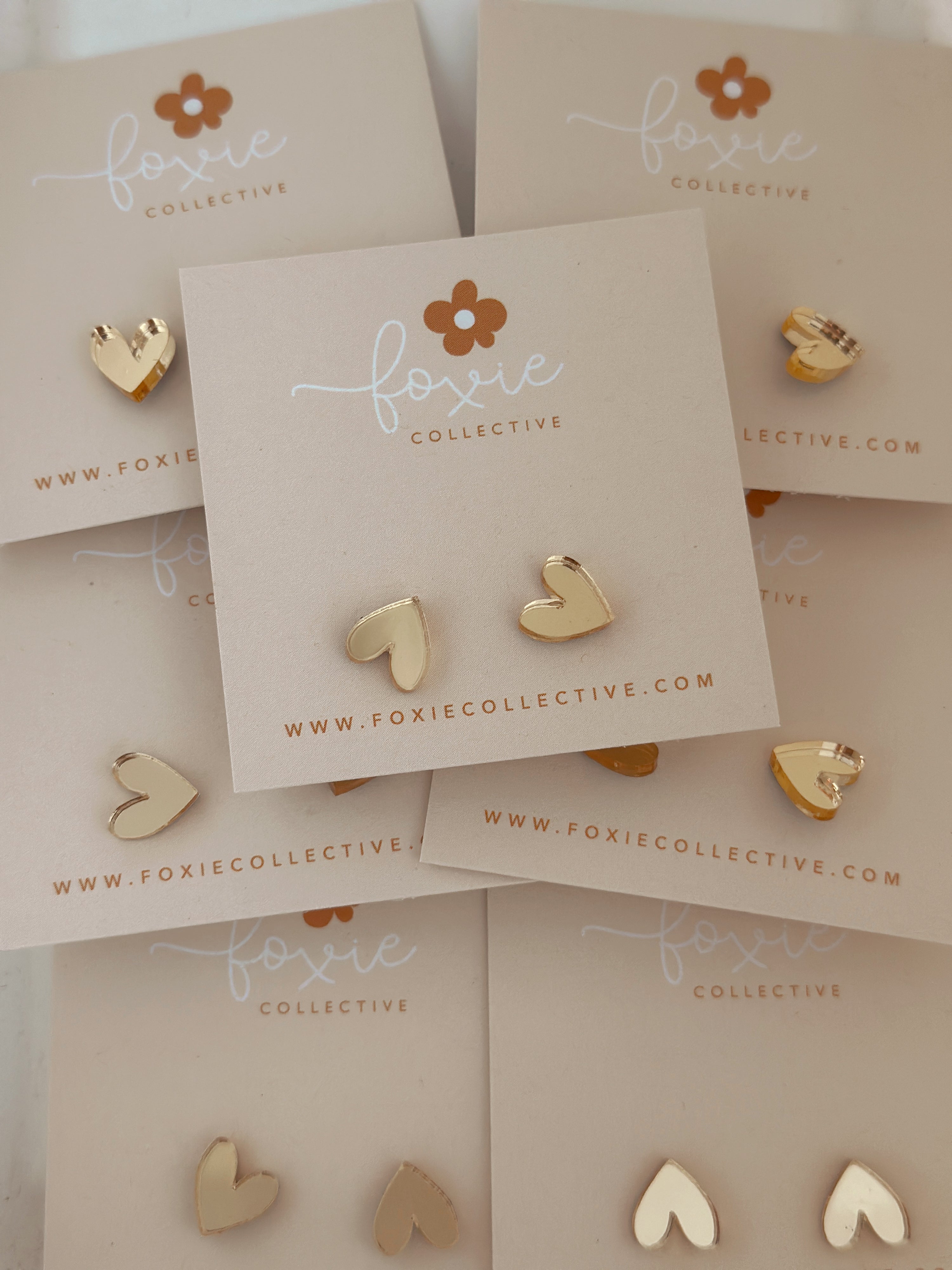 Heart Studs | Select colour