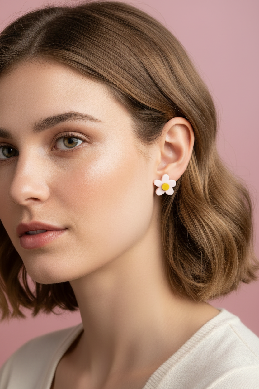 Stud Pack Trio | Mustard + Pale Pink