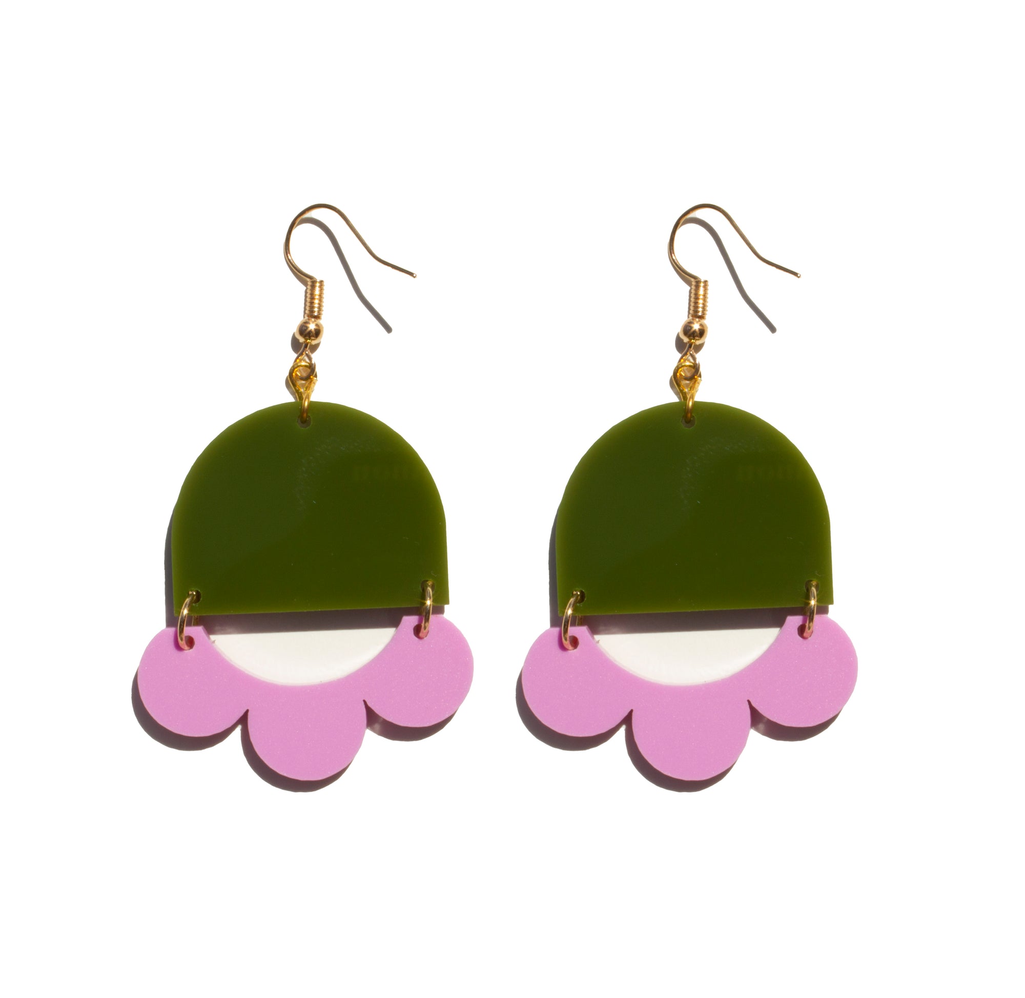 Marlie Dangle Earrings | Olive + Lilac