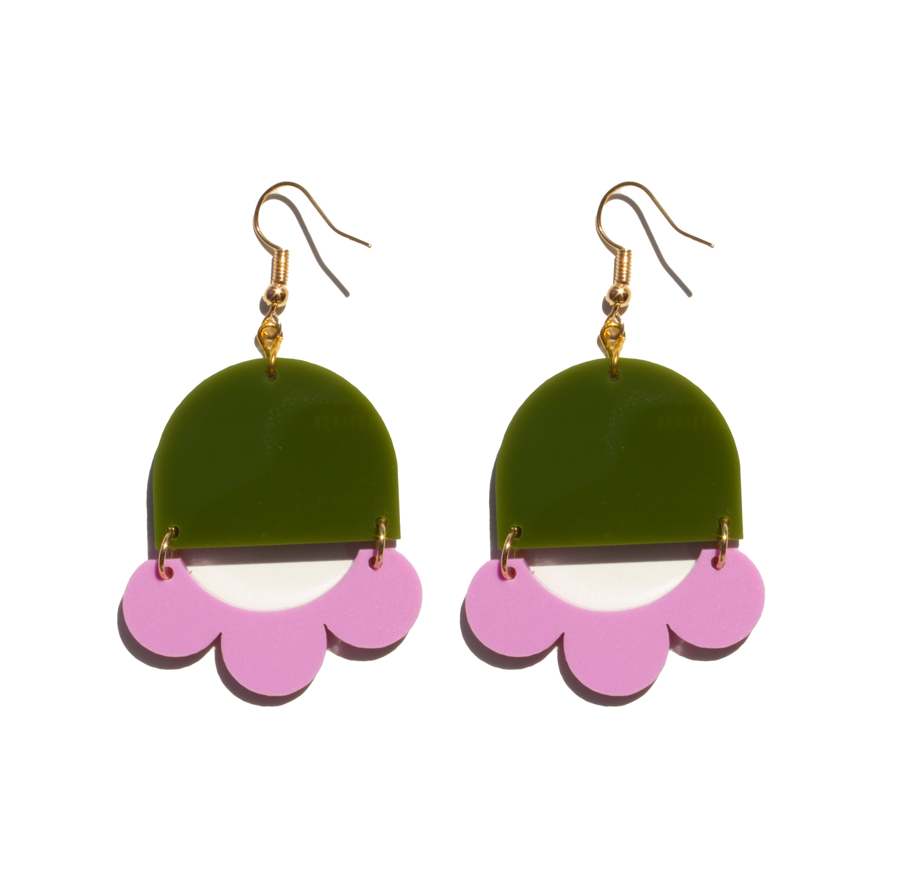 Marlie Dangle Earrings | Olive + Lilac